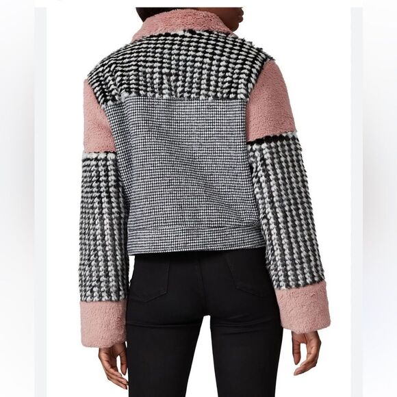 Kendall & Kylie Mix media faux fur jacket XS - Picture 3 of 12